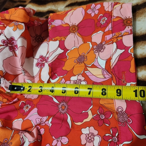 Talbots Crop Pants For Women Size 8 Floral Print Slim Leg - Picture 10 of 16